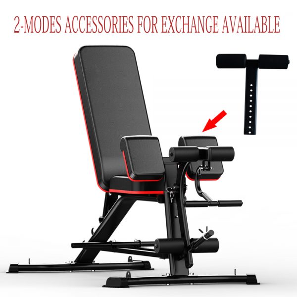 adjustable weight bench foldable workout exercise bench with preacher curl leg extension