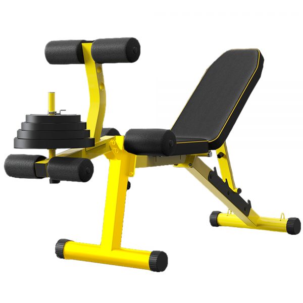 adjustable weight bench foldable workout exercise bench with preacher curl leg extension 1 1