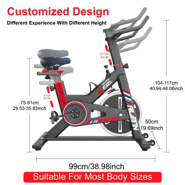 indoor ativafit stationary exercise bike magnetic upright bike with screen